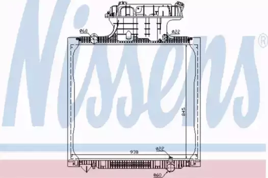 Радиатор кондиционера (конденсатор) NISSENS 67225