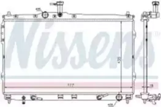 Радиатор кондиционера (конденсатор) NISSENS 67474
