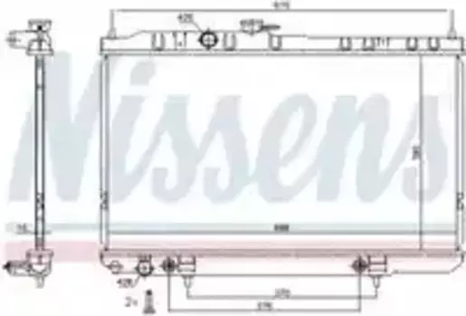 Радиатор кондиционера (конденсатор) NISSENS 68736