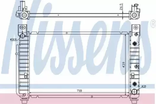 Радиатор кондиционера (конденсатор) NISSENS 69092