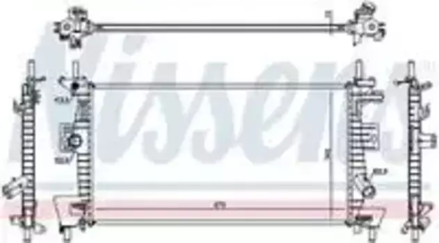 Радиатор кондиционера (конденсатор) NISSENS 69237