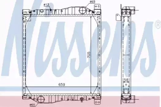 Радиатор кондиционера (конденсатор) NISSENS 69606A