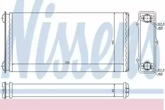 Радиатор кондиционера (конденсатор) NISSENS 71301