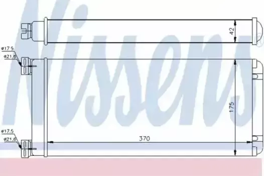 Радиатор кондиционера (конденсатор) NISSENS 71302