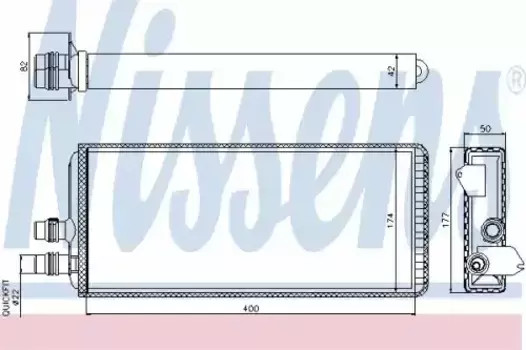 Радиатор кондиционера (конденсатор) NISSENS 71815