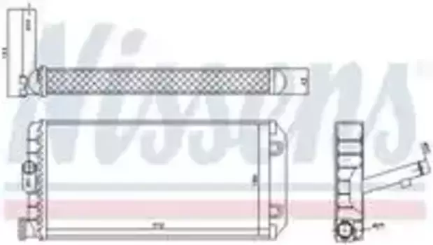 Радиатор кондиционера (конденсатор) NISSENS 72053