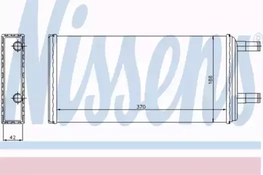 Радиатор кондиционера (конденсатор) NISSENS 73621