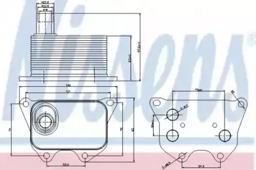 Радиатор кондиционера (конденсатор) NISSENS 90659