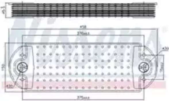Радиатор кондиционера (конденсатор) NISSENS 90765