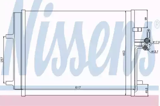 Радиатор кондиционера (конденсатор) NISSENS 940043