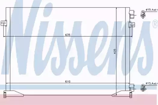 Радиатор кондиционера (конденсатор) NISSENS 940109