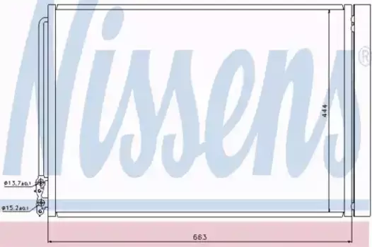 Радиатор кондиционера (конденсатор) NISSENS 940110