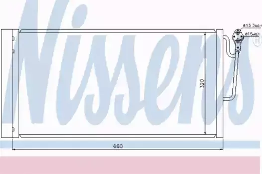 Радиатор кондиционера (конденсатор) NISSENS 940118