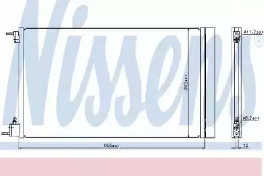 Радиатор кондиционера (конденсатор) NISSENS 940124