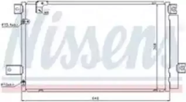 Радиатор кондиционера (конденсатор) NISSENS 940170