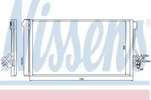 Радиатор кондиционера (конденсатор) NISSENS 940178