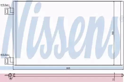 Радиатор кондиционера (конденсатор) NISSENS 940184