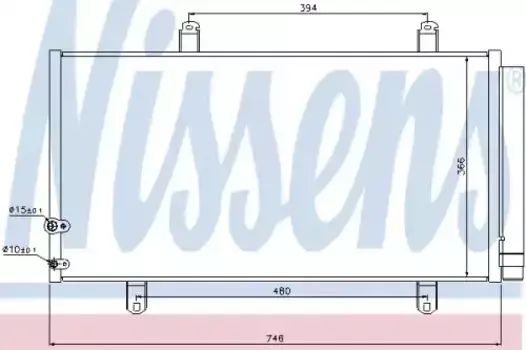 Радиатор кондиционера (конденсатор) NISSENS 940194