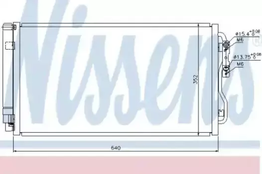 Радиатор кондиционера (конденсатор) NISSENS 940236