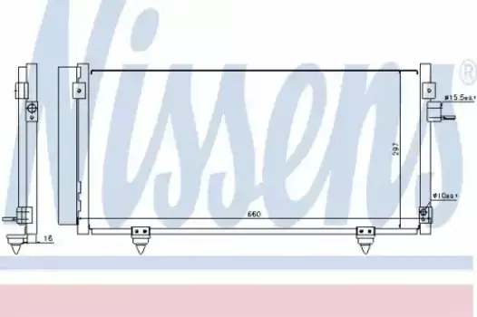 Радиатор кондиционера (конденсатор) NISSENS 940257
