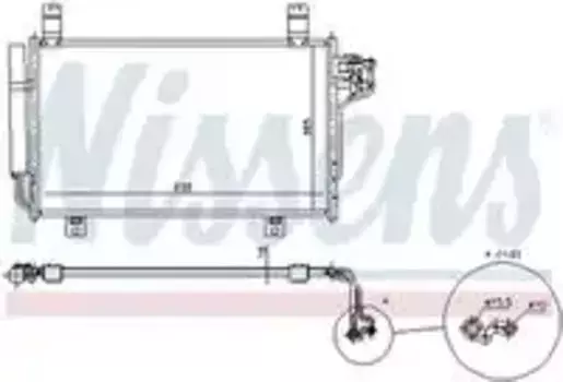Радиатор кондиционера (конденсатор) NISSENS 940326