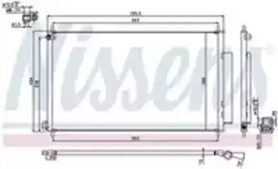 Радиатор кондиционера (конденсатор) NISSENS 940354