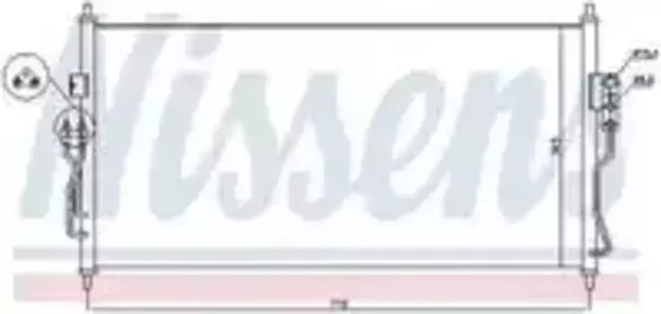 Радиатор кондиционера (конденсатор) NISSENS 940363
