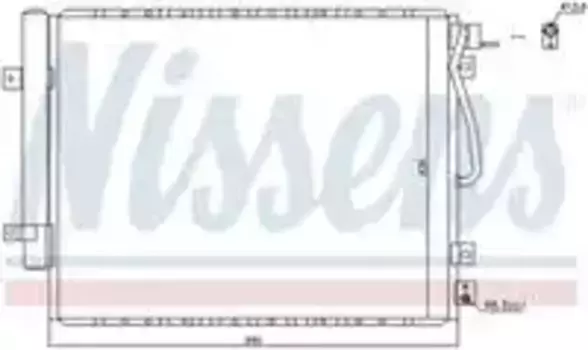 Радиатор кондиционера (конденсатор) NISSENS 940428