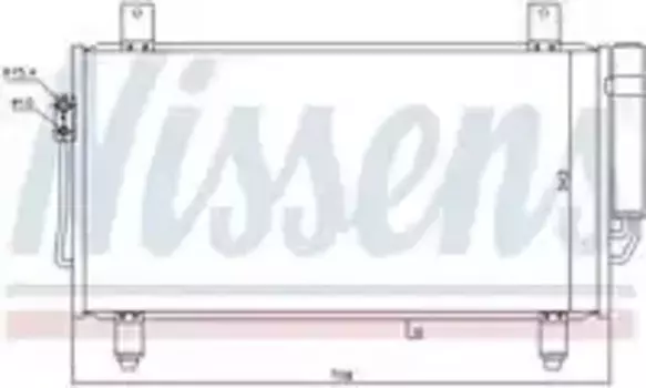 Радиатор кондиционера (конденсатор) NISSENS 940435