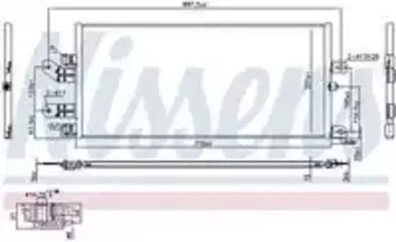 Радиатор кондиционера (конденсатор) NISSENS 940486