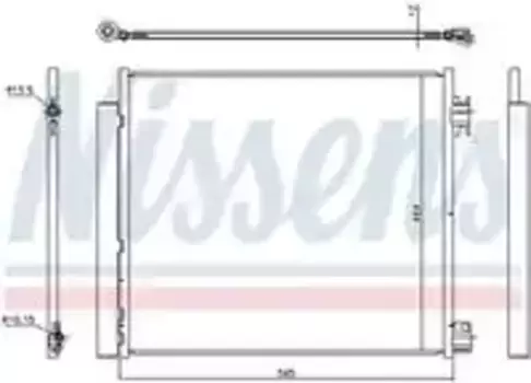 Радиатор кондиционера (конденсатор) NISSENS 940546