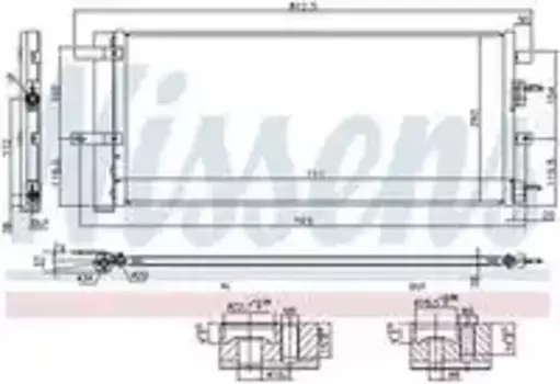 Радиатор кондиционера (конденсатор) NISSENS 940626
