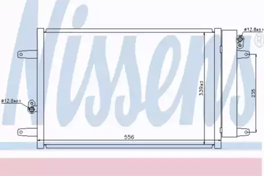 Радиатор кондиционера (конденсатор) NISSENS 94575