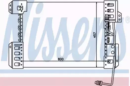 Радиатор кондиционера (конденсатор) NISSENS 94714