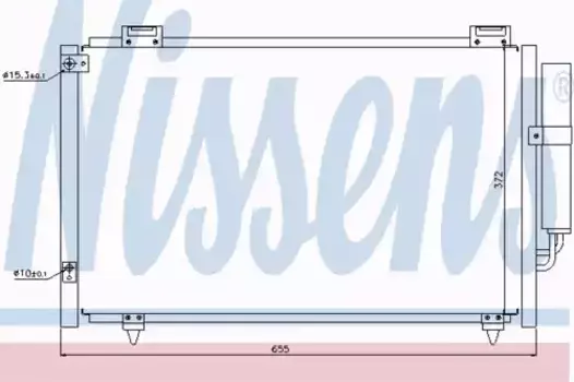 Радиатор кондиционера (конденсатор) NISSENS 94719