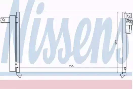 Радиатор кондиционера (конденсатор) NISSENS 94814