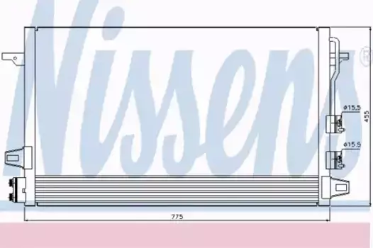 Радиатор кондиционера (конденсатор) NISSENS 94929