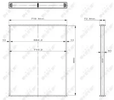 Радиатор кондиционера (конденсатор) NRF 29598