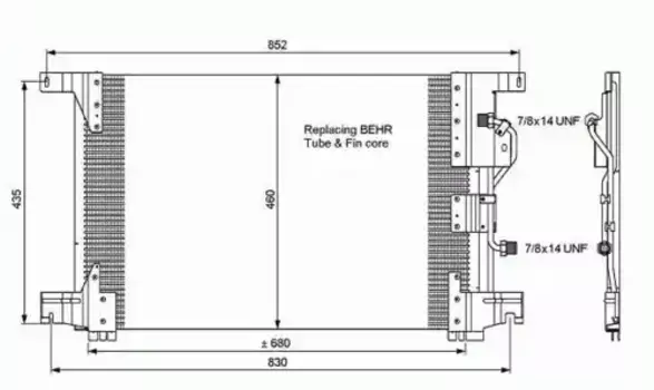 Радиатор кондиционера (конденсатор) NRF 35772