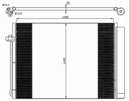 Радиатор кондиционера (конденсатор) NRF 35906