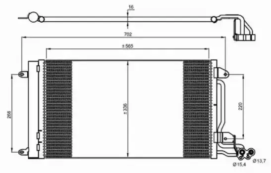 Радиатор кондиционера (конденсатор) NRF 35910