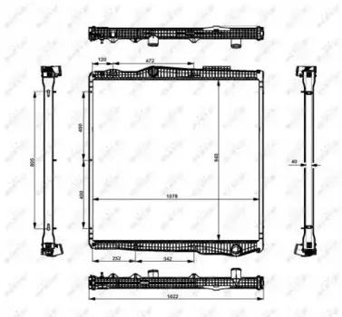 Радиатор кондиционера (конденсатор) NRF 519895