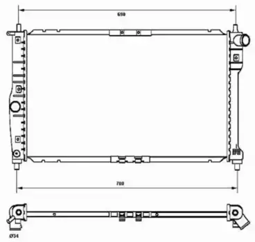 Радиатор кондиционера (конденсатор) NRF 53253