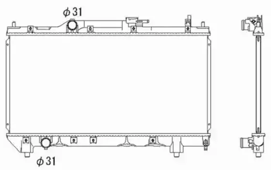 Радиатор кондиционера (конденсатор) NRF 53266