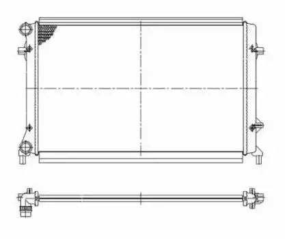 Радиатор кондиционера (конденсатор) NRF 53404
