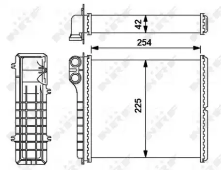 Радиатор кондиционера (конденсатор) NRF 54239