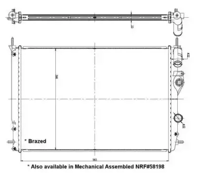 Радиатор кондиционера (конденсатор) NRF 56158
