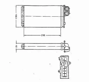 Радиатор кондиционера (конденсатор) NRF 58036