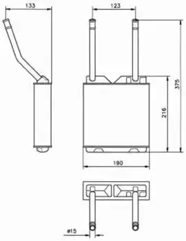 Радиатор кондиционера (конденсатор) NRF 58147