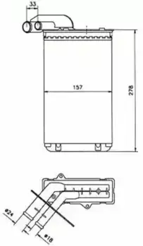 Радиатор кондиционера (конденсатор) NRF 58836